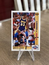 1991-92 Upper Deck - Classic Confrontation Michael Jordan, Magic Johnson #34