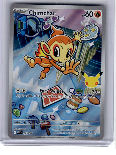 2026 Pokemon—Chimchar #041 Mega Evolution Promo—Black Star Promo Holo