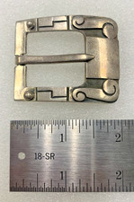 Taxco Mexico sterling silver belt buckle signed JS - 1BB