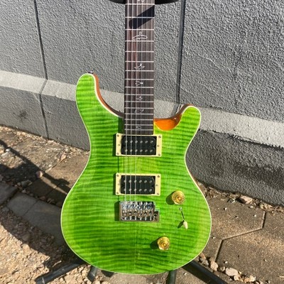 Solid PRS electric guitar flame maple top H-H pickup US warehouse