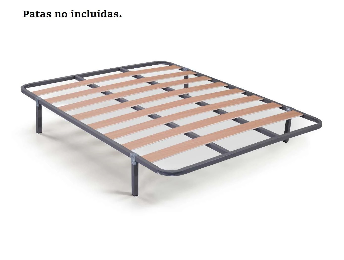 Somier Lorena multiláminas de 150x190. Patas no incluidas.