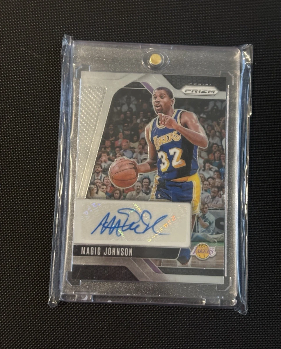 Panini Magic Johnson Basketball Autographed Sports Trading Cards