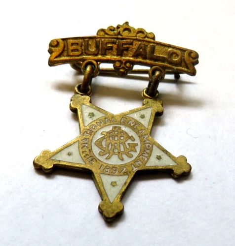 G.A.R. 1897 31st NATIONAL ENCAMPMENT BUFFALO MINI BADGE