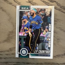 Topps 2026 Series 1 #156 Walk This Way J.P. Crawford Mariners SP