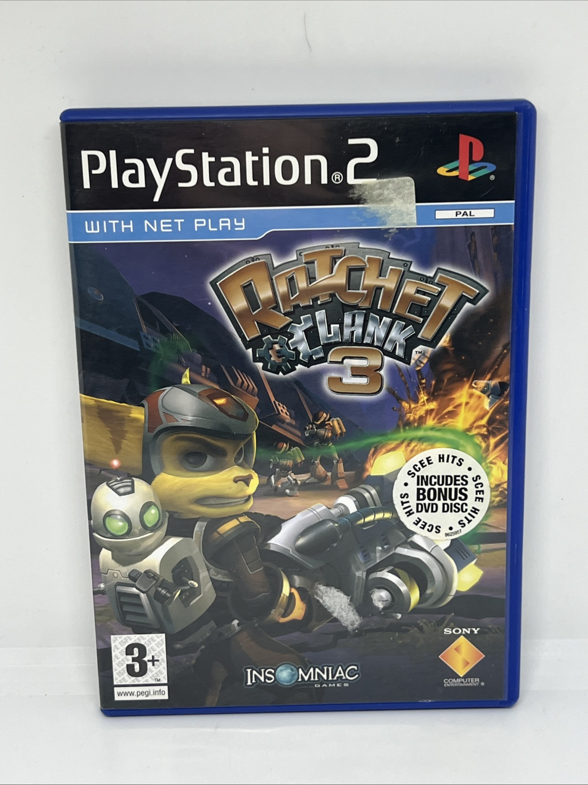 Ratchet Clank 3 PS2 Playstation Vintage Game With Manual Tested Free Uk P&p