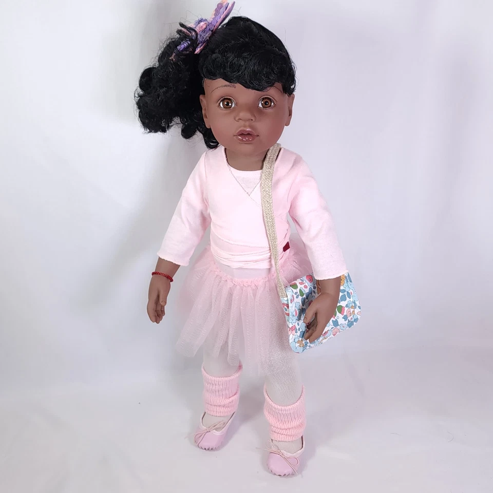 Muñeca Gotz Happy Kidz Hannah-Lea at Ballet 19,5", todo vinilo, articulado, pelo enraizado Foto 2 de 4
