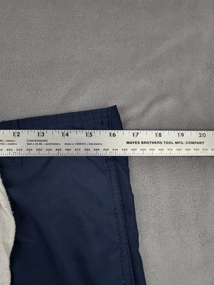 Шорты мужские Abercrombie Fitch большие синие на шнурке лоси на шнурке с сетчатой подкладкой - Изображение 3 из 4