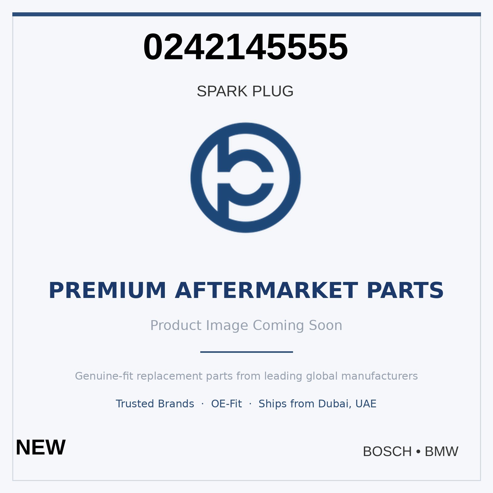 4 x BOSCH 2013-2019 BMW X1 Spark Plug 0242145555