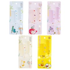 2Pcs Cartoon Hair Combs Set Wide Tooth Comb Detangling Hair Combs Parting Comb