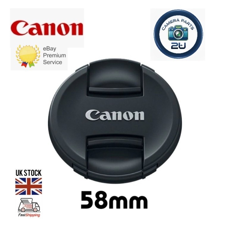 LENS CAP FOR CANON 58MM FILTER THREAD UK STOCK FAST FREE SHIPPING