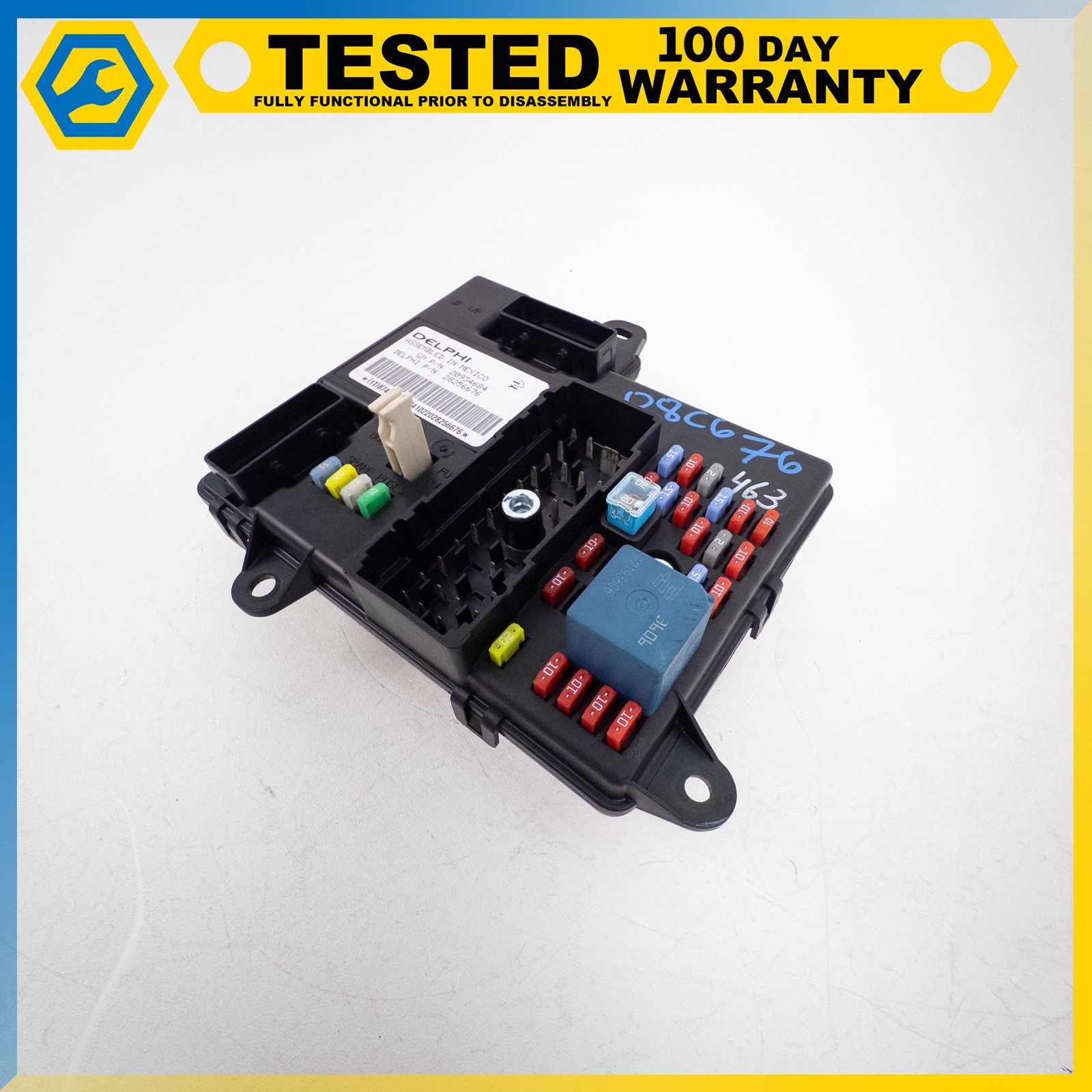 08-13 CHEVROLET CORVETTE C6 BODY CONTROL MODULE FUSE BOX BCM OEM