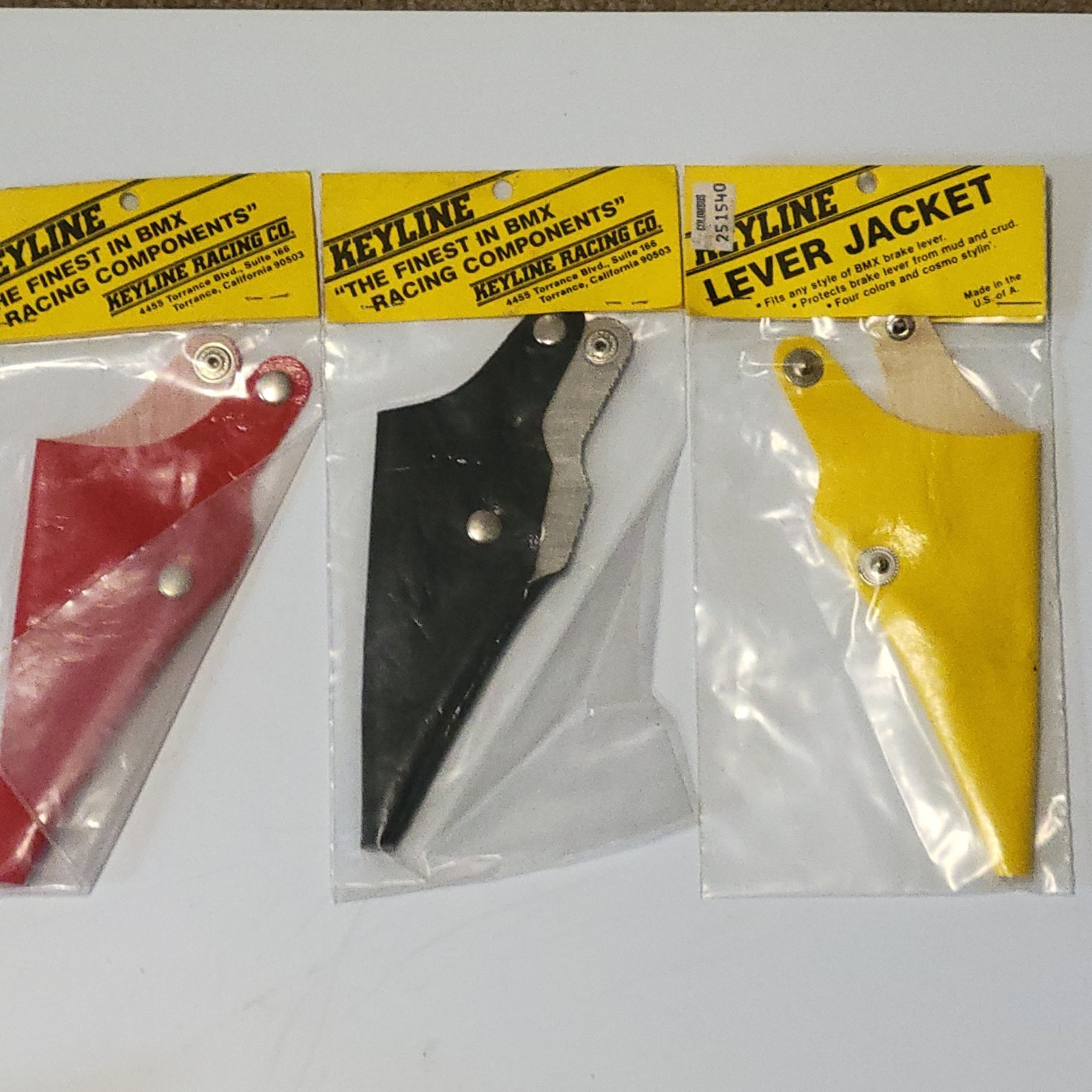 old school NOS brake Lever Jacket Hood Cover Vinyl Snap Bmx 