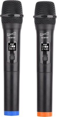 Supersonic SC-907VHF VHF Dual Fix Channel Wireless with Microphone