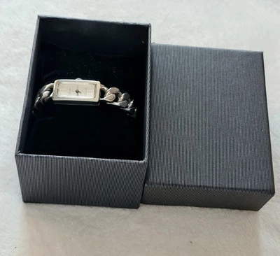 Vintage Quinn Scheurle Damenuhr 925 Silber Handaufzug Panzerarmband GermanyTickt - Bild 1 von 4