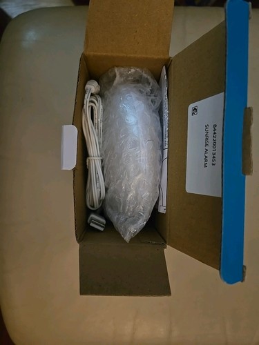 Westclox 5" White Electric Sunrise Simulator Alarm Clock LED Display New Wake - Picture 10 of 10