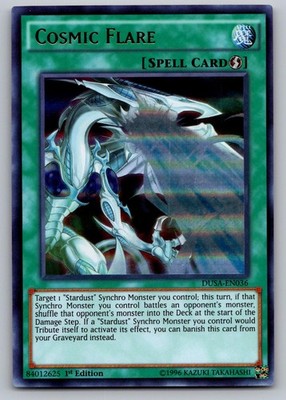 Cosmic Flare DUSA-EN036 Ultra Rare Duelist Saga Yu-Gi-Oh Near Mint