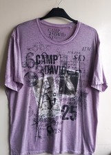 NEW T-SHIRT CAMP DAVID AIM FOR THE SKY No.63 25.01/1963 SOFT PURPLE SIZE 3XL