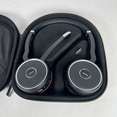 Jabra Evolve 75 Wireless Bluetooth Headset (model # HSC040W) - Used W/ USB