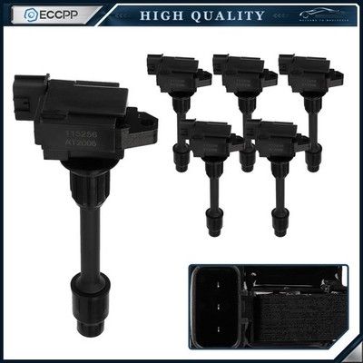 ECCPP 6 Ignition Coils For 00 Infiniti QX4 3.3L 01 QX4 Pathfinder 3.5L