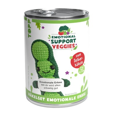 Emotional Support Veggies Häkelset Erbse Jana Ganseforth Kit (Bastelset) Deutsch