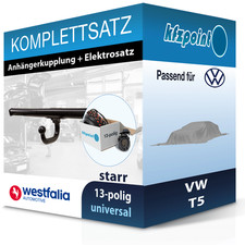 Für VW T5 09.2009-08.2015 WESTFALIA Anhängerkupplung starr + 13polig E-Satz neu