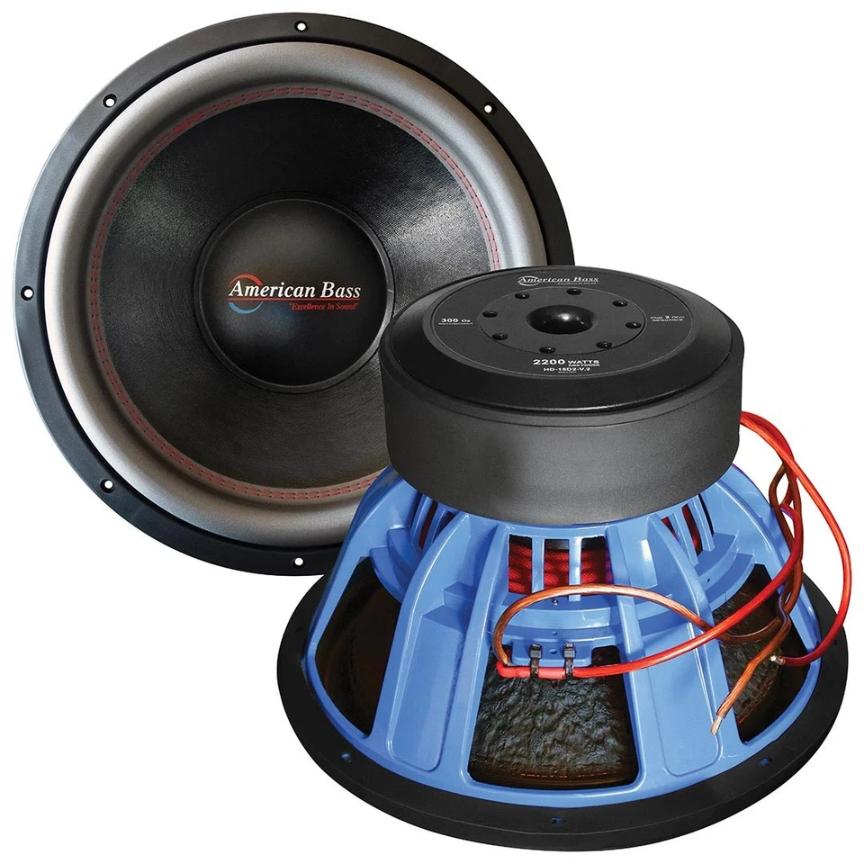SUBWOOFER ULTRA RESISTENTE AMERICAN BASS HD 15” 2200W/4400W (RMS/MAX) DOBLE 2-OHM Foto 3 de 3