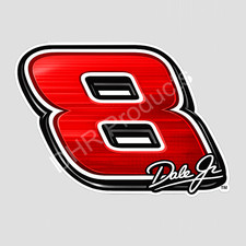 Dale Earnhardt Jr Number 8 Logo Weather Resistant Vinyl Stickerdecal Nascar 02