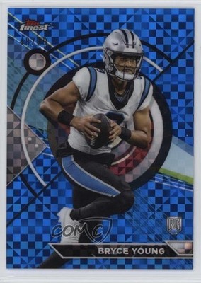 2023 Composite Blue Checkerboard Refractor 48/99 Bryce Young #158 Rookie RC 04xs