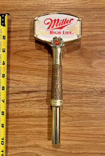 Miller Beer Tap Handle Knob Keg Draft Bar Top Brewing Vintage Metal High Life