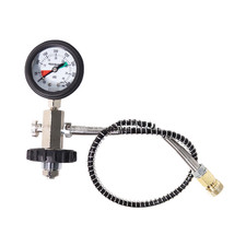 Scuba Tank Pressure Gauge DIN G5/8 14 Thread 400bar Black Rubber Housing