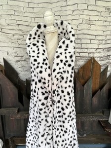 Dalmatian Pattern Fur Coat vintage 早い者勝ち 【公式通販】
