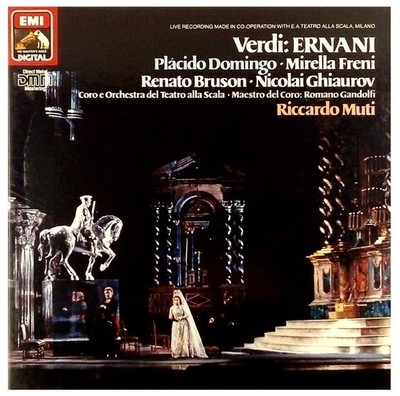 Verdi Ernani Direktor Riccardo Muti Box mit 3 LP EMI 1983