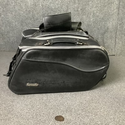 Tour Master Cruiser IV Leather Slant Motorcycle SaddleBags Large #112280 M11C