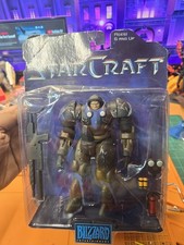 Blizzard StarCraft Terran Marine Boxed Action Figure w/ Gun Backpack Canister