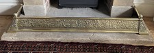 Antique Fire Fender Length 139cm,  Aesthetic Movement Fire Kerb Arts and Crafts
