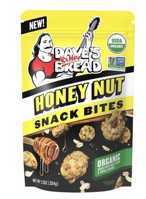 Dave's Killer Bread Honey Nut Organic Snack Bites 7.2Oz  Expires 7/26