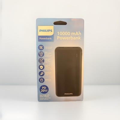 Philips Powerbank 10000mAh PD 20W Fast Charge | USB-C | Original & Neu OVP