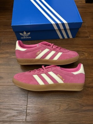 Adidas Gazelle Indoor Women's JR1356 Pink White Gum Size 6-9