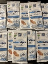 Water Wipes 3-In-1, 99.9 Water-Based Unscented 100 Count 10 Packs EXP 5/27