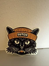 DUTCH Bros BROTHERS Coffee HALLOWEEN Beanie Cat GLOW In DARK STICKER October