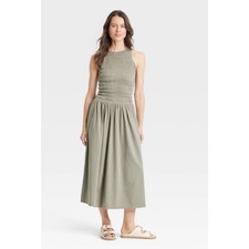 Women's Smocked Knit Maxi A-Line Dress - Universal Thread XS