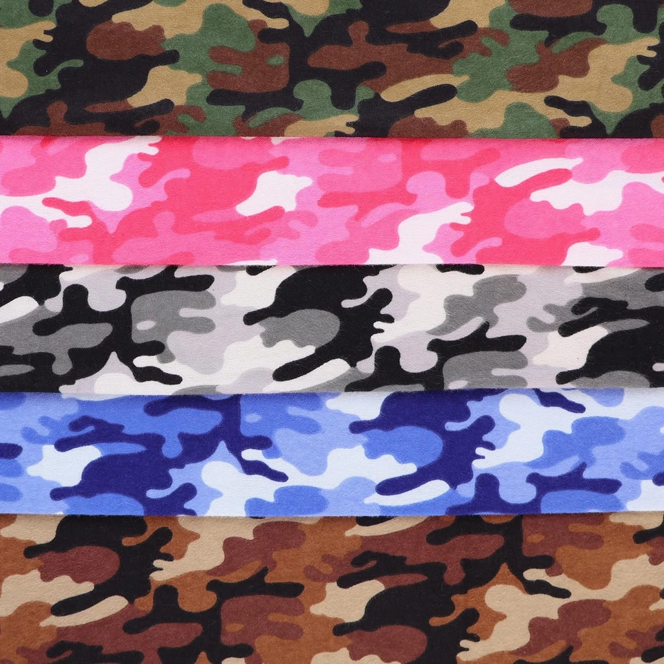 Tela de franela camuflada [43 pulgadas Ancho] - Doble cepillado, material 100% algodón para Q... Foto 3 de 4