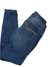 Wrangler Women's Skinny Stretch Jeans Medium Wash Blue Denim 9x30