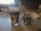 Jeanette Wedgwood Drinking Glass & Tumbler Green Hellenic Greek Roman Vintage
