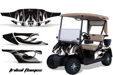 Golf Cart Graphics Decals Stickers for E-Z-GO TXT 1994-2013 TRIBALFLAMES W K