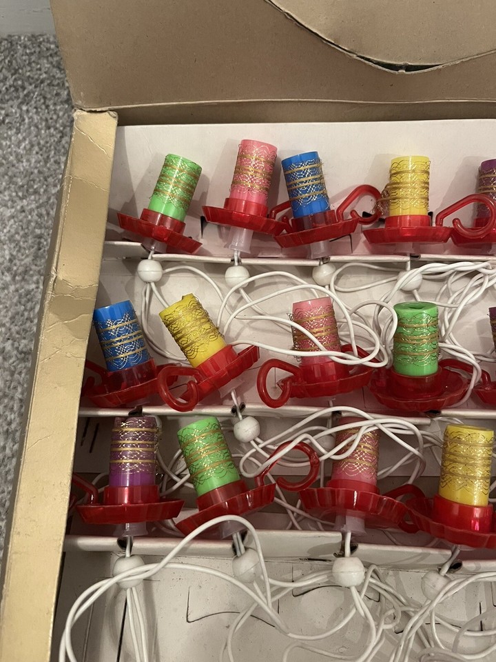 Vintage Pifco Fairy Candles Christmas Lights Like Noma Spares or