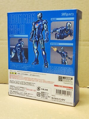 Bandai SHF S.H.Figuarts Marvel Ironman Mark 3 Blue Stealth Color
