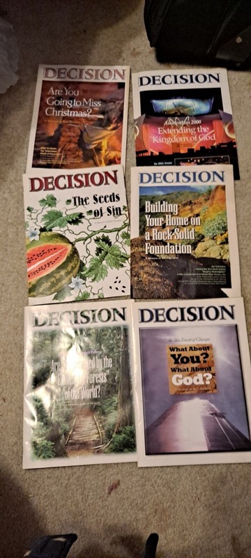Billy Graham Decision Magazines 2000 N 2001 6 Magazines