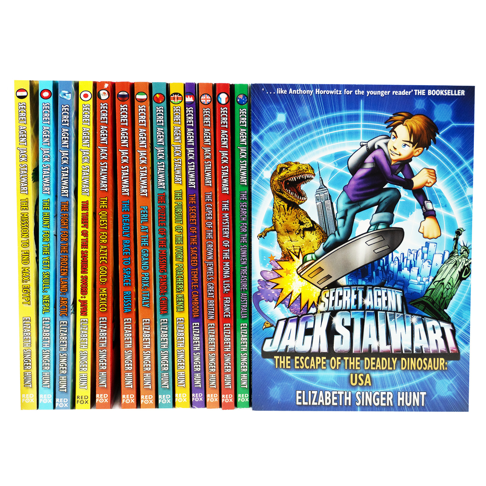 Secret Agent Jack Stalwart  By Elizabeth Singer Hunt 14 Books Set - Paperback