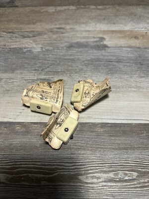 Vintage EAGLE Jiffy Electric Feed Through Cord Switch Ivory New Lot of 3